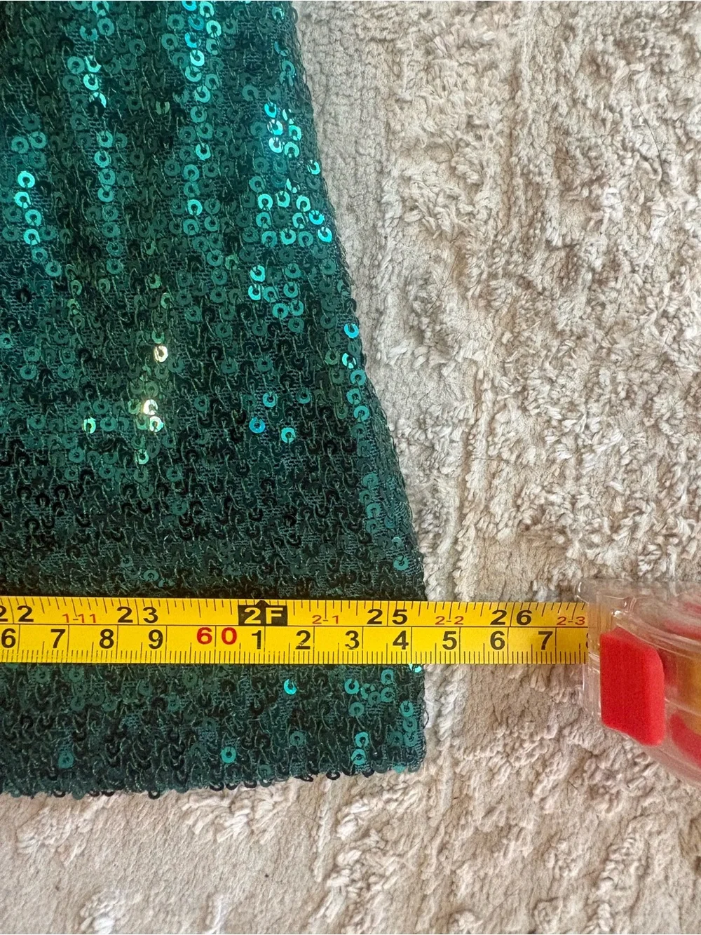 Sparkling Emerald Sequin shift Dress - Women's xl - Picture 8 of 12